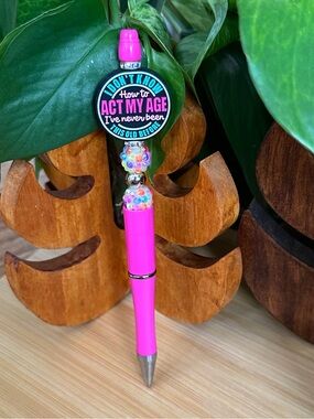 ✨ Handmade Beaded Pen   Silicone Pen | Stylish Everyday Writing‎ + Refill✨